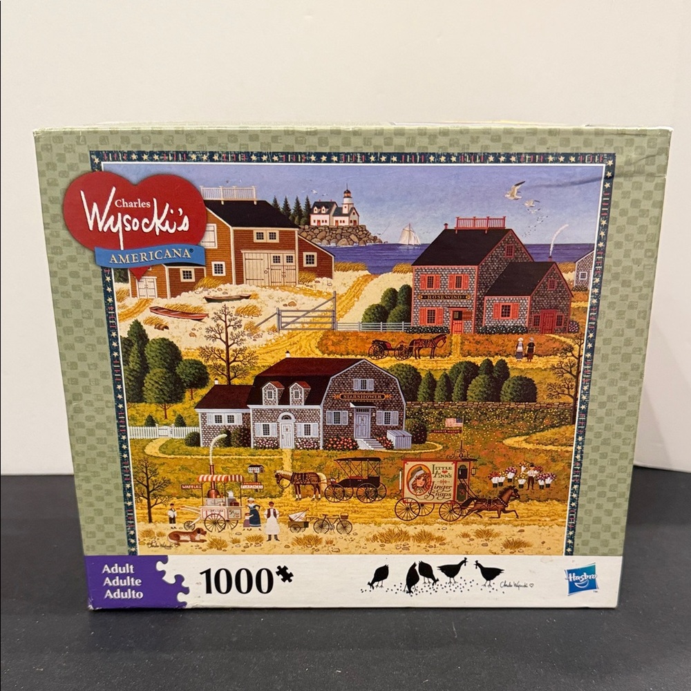 Charles Wysocki Salty Witch Bay 1000 Piece Jigsaw Puzzle Vintage